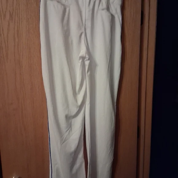 Champro Adult Large Baseball Pants, White With Blue Stripe Sports - Picture 5 of 7